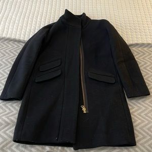 Jcrew Cocoon coat in Black - size 0P